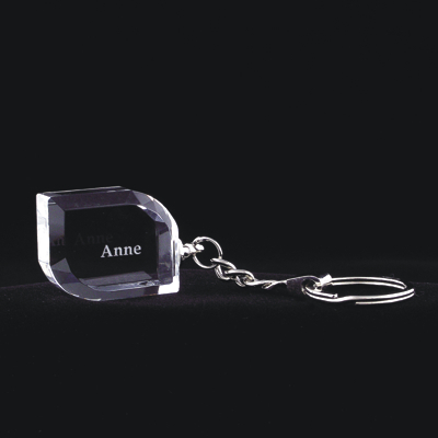 Crystal Angle-Facet Keychain Crystal Angle-Facet Keychain