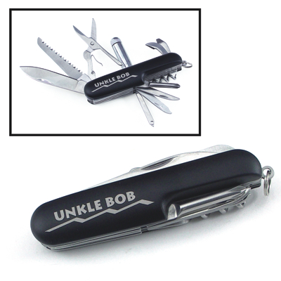 Deluxe Pocket Knife (Black, Blue)