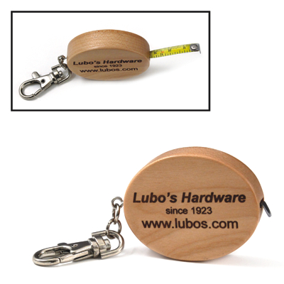 Key Chain with Tape Measure (Maple) Key Chain with Tape Measure (Maple)