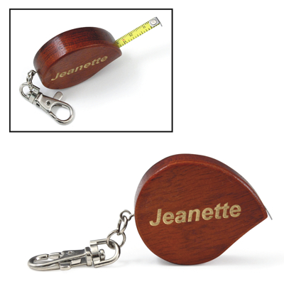 Key Chain with Tape Measure (Rosewood) Key Chain with Tape Measure (Rosewood)